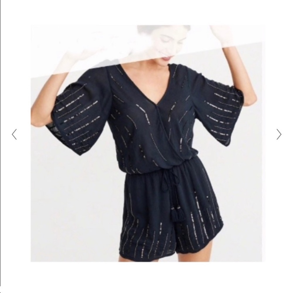 Abercrombie & Fitch Sequin romper EUC XL